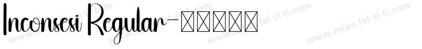 Inconsesi Regular字体转换